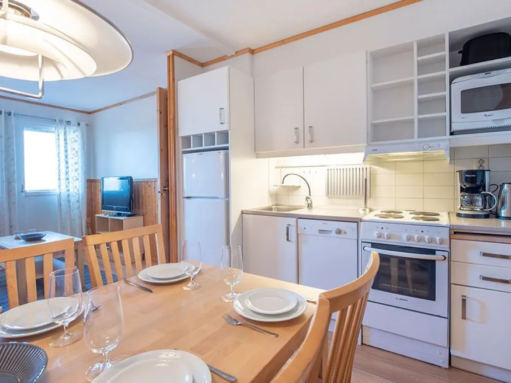 Standard balkong upp mot backen