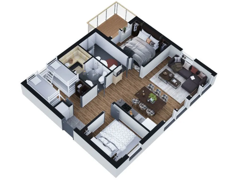 Lodge 304D, 8 bäddar